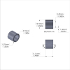 Aluminum Spacer 1/2'' OD x .382'' ID x 7/16'' Long - Black Anodized
