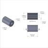 Aluminum Spacer 5/8'' OD x .257'' ID x .975'' Long, Plain Aluminum Finish