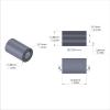 Aluminum Spacer 5/8'' OD x .319'' ID x 1.005'' Long, Plain Aluminum Finish