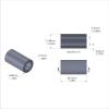 Aluminum Spacer 5/8'' OD x .382'' ID x 1.130'' Long, Plain Aluminum Finish
