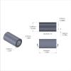 Aluminum Spacer 5/8'' OD x .382'' ID x 1.165Long, Plain Aluminum Finish
