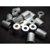 Aluminum Spacer 3/4'' OD x .319'' ID x .960'' Long, Plain Aluminum Finish