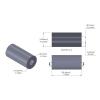 Aluminum Spacer 3/4'' OD x .319'' ID x 1-9/16'' Long, Plain Aluminum Finish