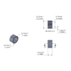 Aluminum Spacer 8.1mm OD x 6.1mm ID x 4.77mm Long, Plain Aluminum Finish