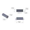 Stainless Steel Spacer 3/8'' OD x 6mm ID x 1.000'' Long