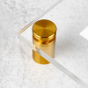 (1) 23-3/4'' x 29-3/4'' Clear Acrylic Wall Frame with (4) 3/4'' x 3/4'' Gold Anodized Aluminum Standoffs includes Screws and Anchors