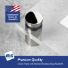 (1) 23-3/4'' x 29-3/4'' Clear Acrylic Wall Frame with (4) 3/4'' x 1'' Polished Stainless Steel Standoffs includes Screws and Anchors