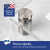 (1) 27'' x 39'' Clear Acrylic Wall Frame with (6) 3/4'' x 1'' Brushed Stainless Steel Standoffs includes Screws and Anchors
