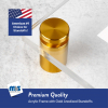 (1) 11'' x 13-1/2'' Clear Acrylic Wall Frame with (4) 3/4'' x 1'' Gold Anodized Aluminum Standoffs includes Screws and Anchors