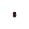 1/2'' Diameter X 1/2'' Barrel Length, Aluminum Rounded Head Standoffs, Bronze Anodized Finish Easy Fasten Standoff (For Inside / Outside use) [Required Material Hole Size: 3/8'']