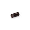 1/2'' Diameter X 3/4'' Barrel Length, Aluminum Rounded Head Standoffs, Bronze Anodized Finish Easy Fasten Standoff (For Inside / Outside use) [Required Material Hole Size: 3/8'']