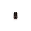 1/2'' Diameter X 3/4'' Barrel Length, Aluminum Rounded Head Standoffs, Bronze Anodized Finish Easy Fasten Standoff (For Inside / Outside use) [Required Material Hole Size: 3/8'']