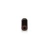 1/2'' Diameter X 1'' Barrel Length, Aluminum Rounded Head Standoffs, Bronze Anodized Finish Easy Fasten Standoff (For Inside / Outside use) [Required Material Hole Size: 3/8'']