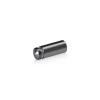 1/2'' Diameter X 1'' Barrel Length, Aluminum Rounded Head Standoffs, Titanium Anodized Finish Easy Fasten Standoff (For Inside / Outside use) [Required Material Hole Size: 3/8'']