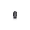 1/2'' Diameter X 1'' Barrel Length, Aluminum Rounded Head Standoffs, Titanium Anodized Finish Easy Fasten Standoff (For Inside / Outside use) [Required Material Hole Size: 3/8'']