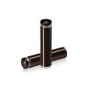 1/2'' Diameter X 1-3/4'' Barrel Length, Aluminum Rounded Head Standoffs, Bronze Anodized Finish Easy Fasten Standoff (For Inside / Outside use) [Required Material Hole Size: 3/8'']