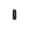 1/2'' Diameter X 1-3/4'' Barrel Length, Aluminum Rounded Head Standoffs, Bronze Anodized Finish Easy Fasten Standoff (For Inside / Outside use) [Required Material Hole Size: 3/8'']