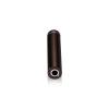 1/2'' Diameter X 2-1/2'' Barrel Length, Aluminum Rounded Head Standoffs, Bronze Anodized Finish Easy Fasten Standoff (For Inside / Outside use) [Required Material Hole Size: 3/8'']