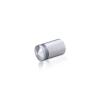 5/8'' Diameter X 3/4'' Barrel Length, Aluminum Rounded Head Standoffs, Clear Anodized Finish Easy Fasten Standoff (For Inside / Outside use) [Required Material Hole Size: 7/16'']