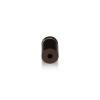 5/8'' Diameter X 3/4'' Barrel Length, Aluminum Rounded Head Standoffs, Bronze Anodized Finish Easy Fasten Standoff (For Inside / Outside use) [Required Material Hole Size: 7/16'']