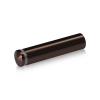 5/8'' Diameter X 2-1/2'' Barrel Length, Aluminum Rounded Head Standoffs, Bronze Anodized Finish Easy Fasten Standoff (For Inside / Outside use) [Required Material Hole Size: 7/16'']