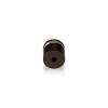 3/4'' Diameter X 1/2'' Barrel Length, Aluminum Rounded Head Standoffs, Bronze Anodized Finish Easy Fasten Standoff (For Inside / Outside use) [Required Material Hole Size: 7/16'']
