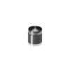 3/4'' Diameter X 1/2'' Barrel Length, Aluminum Rounded Head Standoffs, Titanium Anodized Finish Easy Fasten Standoff (For Inside / Outside use) [Required Material Hole Size: 7/16'']
