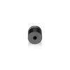 3/4'' Diameter X 1/2'' Barrel Length, Aluminum Rounded Head Standoffs, Titanium Anodized Finish Easy Fasten Standoff (For Inside / Outside use) [Required Material Hole Size: 7/16'']