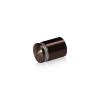 3/4'' Diameter X 3/4'' Barrel Length, Aluminum Rounded Head Standoffs, Bronze Anodized Finish Easy Fasten Standoff (For Inside / Outside use) [Required Material Hole Size: 7/16'']