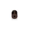 3/4'' Diameter X 3/4'' Barrel Length, Aluminum Rounded Head Standoffs, Bronze Anodized Finish Easy Fasten Standoff (For Inside / Outside use) [Required Material Hole Size: 7/16'']