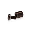 3/4'' Diameter X 3/4'' Barrel Length, Aluminum Rounded Head Standoffs, Bronze Anodized Finish Easy Fasten Standoff (For Inside / Outside use) [Required Material Hole Size: 7/16'']