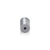 3/4'' Diameter X 3/4'' Barrel Length, Aluminum Rounded Head Standoffs, Clear Anodized Finish Easy Fasten Standoff (For Inside / Outside use) [Required Material Hole Size: 7/16'']