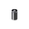 3/4'' Diameter X 1'' Barrel Length, Aluminum Rounded Head Standoffs, Titanium Anodized Finish Easy Fasten Standoff (For Inside / Outside use) [Required Material Hole Size: 7/16'']