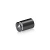 3/4'' Diameter X 1'' Barrel Length, Aluminum Rounded Head Standoffs, Titanium Anodized Finish Easy Fasten Standoff (For Inside / Outside use) [Required Material Hole Size: 7/16'']