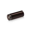 3/4'' Diameter X 1-3/4'' Barrel Length, Aluminum Rounded Head Standoffs, Bronze Anodized Finish Easy Fasten Standoff (For Inside / Outside use) [Required Material Hole Size: 7/16'']