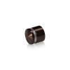 7/8'' Diameter X 1/2'' Barrel Length, Aluminum Rounded Head Standoffs, Bronze Anodized Finish Easy Fasten Standoff (For Inside / Outside use) [Required Material Hole Size: 7/16'']