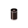 7/8'' Diameter X 1'' Barrel Length, Aluminum Rounded Head Standoffs, Bronze Anodized Finish Easy Fasten Standoff (For Inside / Outside use) [Required Material Hole Size: 7/16'']