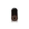 7/8'' Diameter X 1-3/4'' Barrel Length, Aluminum Rounded Head Standoffs, Bronze Anodized Finish Easy Fasten Standoff (For Inside / Outside use) [Required Material Hole Size: 7/16'']
