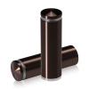 7/8'' Diameter X 2-1/2'' Barrel Length, Aluminum Rounded Head Standoffs, Bronze Anodized Finish Easy Fasten Standoff (For Inside / Outside use) [Required Material Hole Size: 7/16'']