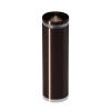 7/8'' Diameter X 2-1/2'' Barrel Length, Aluminum Rounded Head Standoffs, Bronze Anodized Finish Easy Fasten Standoff (For Inside / Outside use) [Required Material Hole Size: 7/16'']