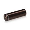 7/8'' Diameter X 2-1/2'' Barrel Length, Aluminum Rounded Head Standoffs, Bronze Anodized Finish Easy Fasten Standoff (For Inside / Outside use) [Required Material Hole Size: 7/16'']