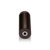 7/8'' Diameter X 2-1/2'' Barrel Length, Aluminum Rounded Head Standoffs, Bronze Anodized Finish Easy Fasten Standoff (For Inside / Outside use) [Required Material Hole Size: 7/16'']