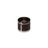 1'' Diameter X 1/2'' Barrel Length, Aluminum Rounded Head Standoffs, Bronze Anodized Finish Easy Fasten Standoff (For Inside / Outside use) [Required Material Hole Size: 7/16'']