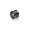 1'' Diameter X 1/2'' Barrel Length, Aluminum Rounded Head Standoffs, Titanium Anodized Finish Easy Fasten Standoff (For Inside / Outside use) [Required Material Hole Size: 7/16'']