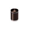 1'' Diameter X 1'' Barrel Length, Aluminum Rounded Head Standoffs, Bronze Anodized Finish Easy Fasten Standoff (For Inside / Outside use) [Required Material Hole Size: 7/16'']
