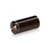 1'' Diameter X 1-3/4 Barrel Length, Aluminum Rounded Head Standoffs, Bronze Anodized Finish Easy Fasten Standoff (For Inside / Outside use) [Required Material Hole Size: 7/16'']