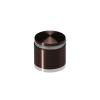 1-1/4'' Diameter X 3/4'' Barrel Length, Aluminum Rounded Head Standoffs, Bronze Anodized Finish Easy Fasten Standoff (For Inside / Outside use) [Required Material Hole Size: 7/16'']