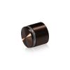 1-1/4'' Diameter X 3/4'' Barrel Length, Aluminum Rounded Head Standoffs, Bronze Anodized Finish Easy Fasten Standoff (For Inside / Outside use) [Required Material Hole Size: 7/16'']