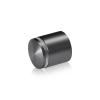 1-1/4'' Diameter X 1'' Barrel Length, Aluminum Rounded Head Standoffs, Titanium Anodized Finish Easy Fasten Standoff (For Inside / Outside use) [Required Material Hole Size: 7/16'']
