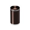 1-1/4'' Diameter X 1-3/4'' Barrel Length, Aluminum Rounded Head Standoffs, Bronze Anodized Finish Easy Fasten Standoff (For Inside / Outside use) [Required Material Hole Size: 7/16'']